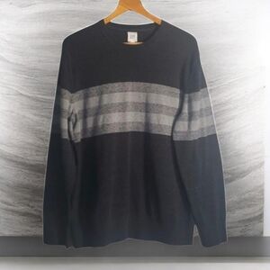 Gap sweater mens size large L grey long sleeve crew neck crewneck pullover
